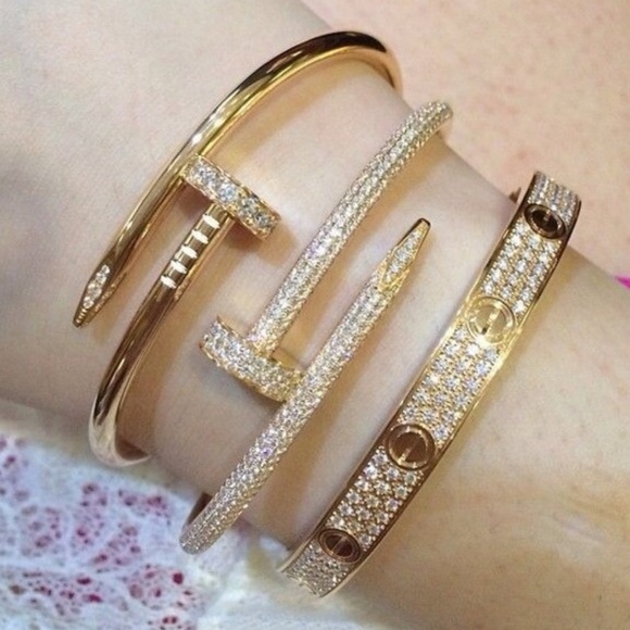 1 Oak Jewelry - Nail Bracelets Bangles